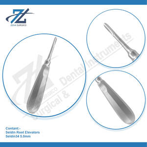 อุปกรณ์ลิฟต์ถอนฟัน Seldin34สูง5.0มม. ทำจากสเตนเลสลิฟต์ถอนฟัน - Product Image 4