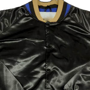 Chaqueta universitaria de satén personalizada de alta calidad para hombre, tela de lona con diseño de letras de béisbol para invierno - Product Image 5