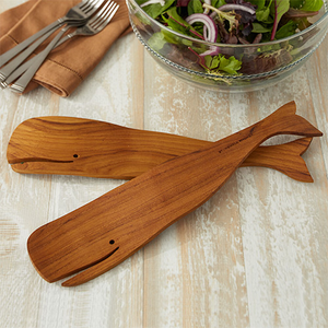 ชุดช้อนส้อมสลัดรูปปลาวาฬไม้ดีไซน์ใหม่ ชุดอุปกรณ์ครัวรักษ์โลก ขายส่งจากเวียดนาม - Product Image 4