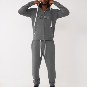 Sweat-shirt et survêtement streetwear de haute qualité avec logo personnalisé, effet délavé, impression sérigraphique, style vintage pour hommes - Product Image 5