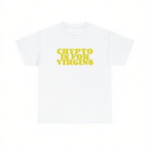 Camiseta Crypto Is For Virgins, unisex, de algodón, de manga corta, con cuello redondo, regalo promocional - Product Image 2
