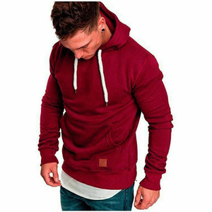 Sweat à capuche décontracté pour homme, style streetwear d'hiver, coupe ample, avec poche, polyester/coton - Product Image 3