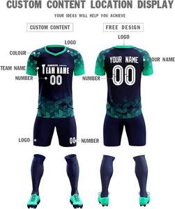 Dernier modèle de maillot de football personnalisé pour hommes, uniforme respirant pour équipes de football en club, maillot véritable avec impression par sublimation - Product Image 6