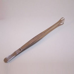Pince à éponges fendue en acier inoxydable, outil chirurgical de pénétration, logo personnalisé, qualité OEM - Product Image 1