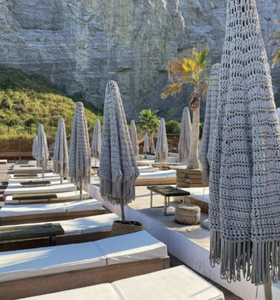 PARAPLUIE DE LUXE EN CROCHET PATIO EN COTON MACRAME - Product Image 3