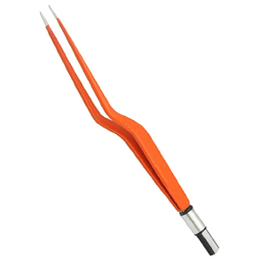 Fórceps bipolares de bayoneta Silver Glide, instrumento quirúrgico reutilizable totalmente antiadherente, fórceps bipolares de bayoneta para uso hospitalario - Product Image 1