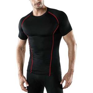 Nouvelles chemises de gymnastique Premium 2025 T-shirts de compression de fibres pour hommes adultes Chemise solide au prix de gros - Product Image 3