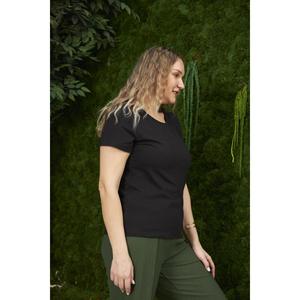 Crew Neck Plus Size <b>Black</b> <b>T</b>-<b>Shirt</b> - Product Image 2