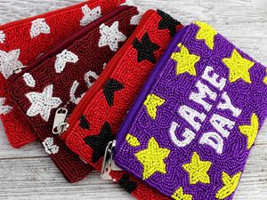 Broderie perlée à la main de luxe Cheers Mini sac à fermeture éclair coloré Fantaisie Élégant Élégant Premium et exclusif à la mode de l'Inde - Product Image 6