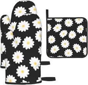 Custom Printed Durable 100%Cotton <b>Oven</b> Mitt Fashion Design Heat Resistance Reusable Feature Washable Eco-Friendly <b>Oven</b> - Product Image 5