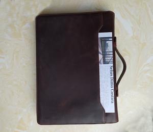Genuine <b>Leather</b> <b>A4</b> <b>Document</b> <b>Holder</b> LPF-0039 Zipper Portfolio Stylish and Durable for Filing <b>Documents</b> - Product Image 1