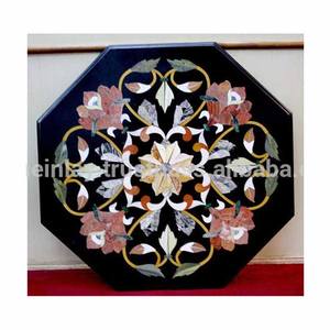 Antique Marble Inlaid Coffee <b>Table</b> Tops - Product Image 1