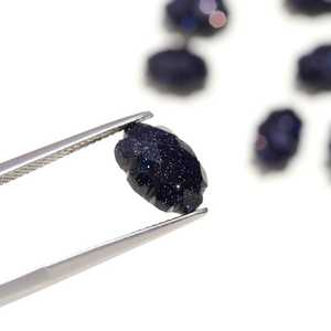 ลูกปัดหินซันสโตนสีดำรูปทรงเมฆ แกะสลักด้วยมือ ขัดเงา ขายส่งอัญมณี - Product Image 4