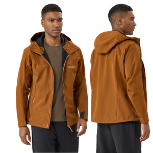 Hot Sale Winter Canvas Blouson Plus Size Lightweight Hoodie Men Black Comfortable Zip-Up <b>Jacket</b> with Pockets - Product Image 1