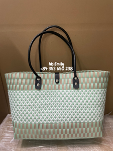 Handwoven PP <b>Plastic</b> Bag / Handmade Bag Made in Vietnam / Ms. Beatrix - Product Image 3