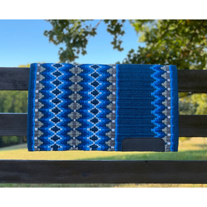 Manta de sillín de lana hecha a mano con diseño de Nueva Zelanda para Western Show Horse Top Wool Saddle Pad con tamaño de forro polar - Product Image 1