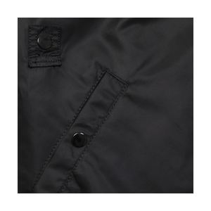 Chaquetas informales personalizadas de alta calidad para hombre Otoño/Invierno Color sólido con capucha Bomber bordado Decoración Ropa larga al por mayor - Product Image 5