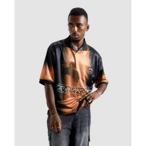 เสื้อฟุตบอลอเมริกัน Youth Cactus Jack ผ้าโพลีเอสเตอร์ตาข่ายระบายอากาศ ปักโลโก้แบบเย็บ  ลายซับลิเมชั่น ผลิตในปากีสถาน - Product Image 2