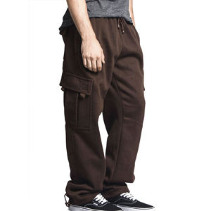 Pantalones de chándal de algodón pesado 440 GSM con logotipo personalizado, Pantalones rectos con cordón deportivo para gimnasio para hombre, estilo informal ligero - Product Image 4