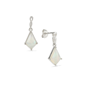 Boucles d'oreilles pendantes vintage en argent sterling avec perle et diamant 1,86 ct, bijoux de mariage et de fête - Product Image 1