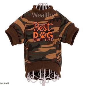 Wholesale Custom Printed Cotton Classic Summer Dog <b>Hoodie</b> Coats & Jackets Outdoor Wear - Product Image 1