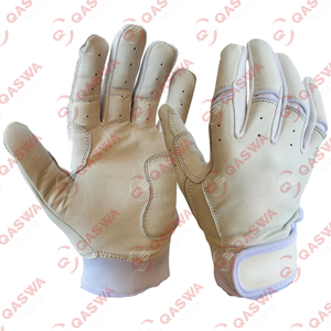 Gants de frappe de baseball ajustables et confortables à manchette courte de couleur noire nouveau style de gants de frappe de softball légers - Product Image 4