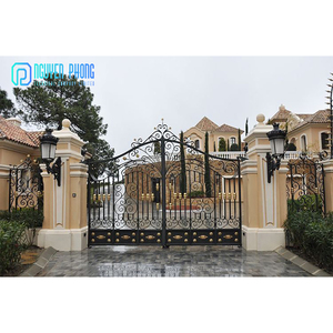 Chất lượng tốt OEM tùy chỉnh đơn giản wrought sắt chính lối vào cổng thiết kế - Product Image 2