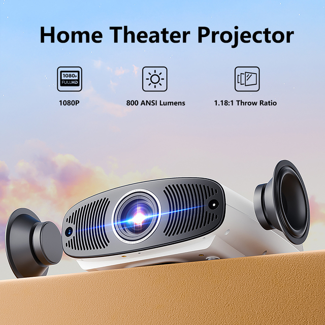 Smart Video Projector Android LCD GTV Auto Focus 4K Support Portable Sealed Engine DLP Projector for Distributor Wanted