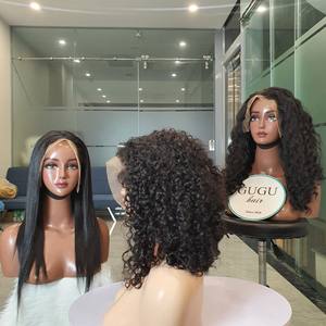 100% cheveux humains vietnamiens Pixie bouclés hd perruque frontale en dentelle de 10 pouces à 30 pouces cheveux vietnamiens bruts super double dessiné - Product Image 1