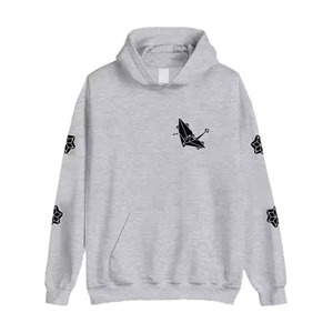 Unisex Solid Fleece Hoodie OEM ODM Service High Quality 100% Cotton Pullover with Custom Embroidered Logo for Winter - Product Image 2
