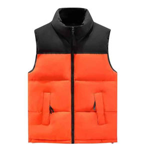 Chaleco Acolchado Rojo Grueso de Invierno para Hombre, Diseño OEM, Productos Populares 2026, Chaqueta sin Mangas para Hombre - Product Image 6