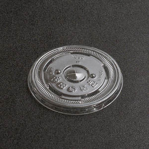 95caliber Plastic <b>Disposable</b> OPS Convex <b>Lids</b>-round Shape Eco-Friendly & High Transparency - Product Image 3
