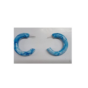 Pendientes de Resina de Color Azul Más Vendidos para Bodas, Fiestas, Compromisos, Joyería de Moda, Pendientes de Resina de Alta Calidad, Tamaño Personalizable - Product Image 1
