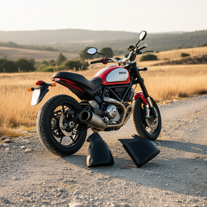 Sistema de Escape para Motocicleta Ducati Scrambler 800 Classic Icon Nuevo con Cubierta VA y Silenciador CD 96481191A - Product Image 3