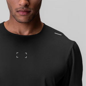 Camiseta deportiva de manga larga que absorbe la humedad para hombres Ropa atlética de alto rendimiento para correr Entrenamiento y actividades al aire libre - Product Image 6