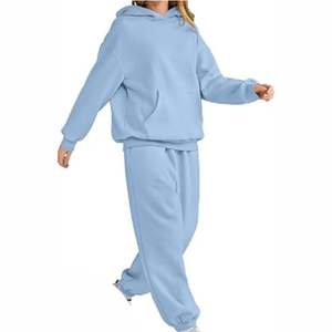 ชุดวอร์มเข้ารูปสีพื้นมีฮู้ดสำหรับผู้หญิง, ชุดวอร์มเข้ารูปสีพื้นสำหรับใส่ออกกำลังสำหรับฝึกซ้อมการปรับแต่งสีและขนาดได้ตามต้องการ - Product Image 5