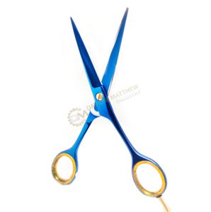 Tijeras de corte de pelo de hoja recta profesional de alta calidad, tijeras de adelgazamiento de belleza con punta afilada - Product Image 1