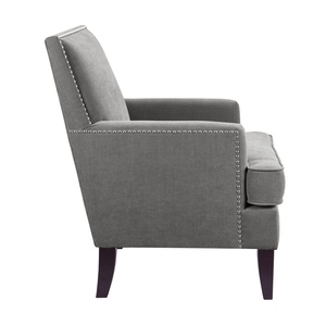 Contemporary <b>Square</b> Single Sofa with Multi-colored Fabric Upholstery - Product Image 2