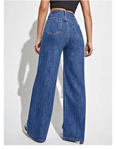 <b>Women's</b> High Waist Boyfriend <b>Jeans</b> Vintage <b>Baggy</b> Straight Leg Casual Denim Pants Cargo Flared Mid Washed Streetwear <b>Jeans</b> 2026 - Product Image 3