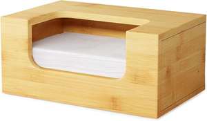 Organisateur de mouchoirs et de serviettes en bois de bambou de luxe boîte de rangement multifonction décorative pour la maison - Product Image 5