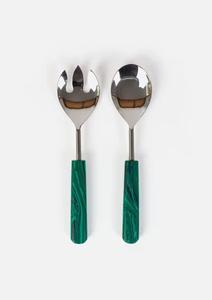 Elégants ustensiles de service à salade en acier inoxydable poli avec un nettoyage optimal pour une utilisation dans les restaurants et les événements raffinés - Product Image 2