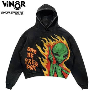 เสื้อฮู้ดผ้าคอตตอน100% ใส่ได้ทั้งชายและหญิงผ้าฟลีซปักโลโก้ขนาดใหญ่พิเศษสำหรับผู้ชายกำหนดน้ำหนักมาก350gsm ฤดูหนาว - Product Image 5