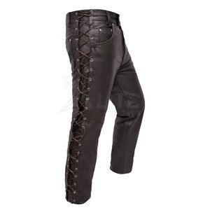 Premium Riding Gear Collection Lightweight Durable Breathable Leather Unisex Motorbike <b>Pant</b> with Safety Design and Smooth Finish - Product Image 3