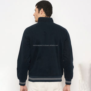 Nardon Apparel Conjunto de chaquetas de lana de talla grande para hombre con logotipo personalizado Bordado de lana 100% algodón que ofrece servicios OEM - Product Image 2