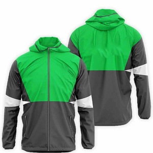 Veste coupe-vent pour homme avec fermeture éclair intégrale et cordon de serrage réglable pour l'exploration en plein air et les activités décontractées - Product Image 4