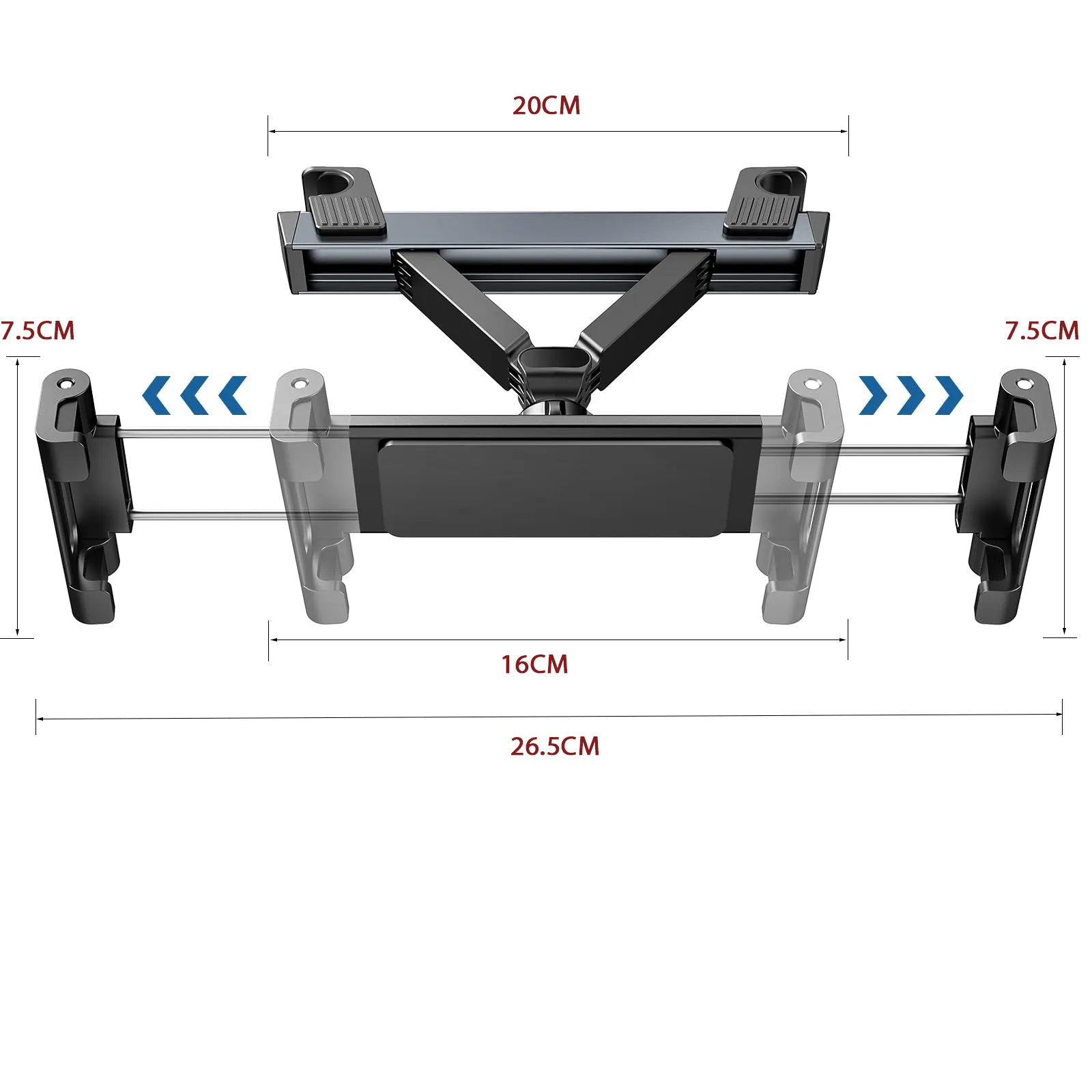 Universele Auto Hoofdsteun Telefoonhouder Multi-Angle Auto Achterbank Mobiele Beugel Telefoon Mount Voor Ipad En Tablet