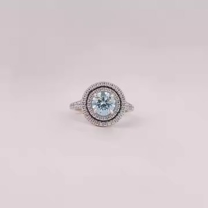 925 Sterling Fine Jewelry Argent Fiançailles Bagues De Mariage Femmes Bling Marquise Cut Moissanite Bague En Diamant pour Cocktail Party - Product Image 1