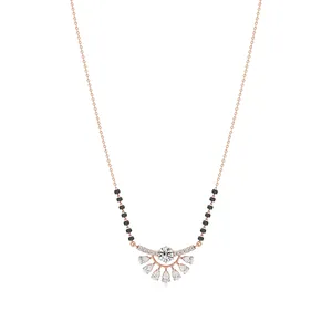 <b>Sunrise</b> Glow Diamond Mangalsutra Necklace - Product Image 4