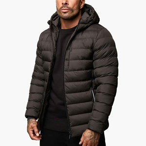 Doudoune d'hiver chaude pour hommes manteau extérieur épais rembourré pour la saison froide manteau léger imperméable pour hommes - Product Image 3