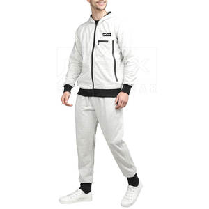 Ensembles de survêtements décontractés pour hommes, coupe régulière, meilleur design, respirants, haute qualité, 100 % coton, teinture unie, hiver, grandes tailles, faible MOQ - Product Image 3